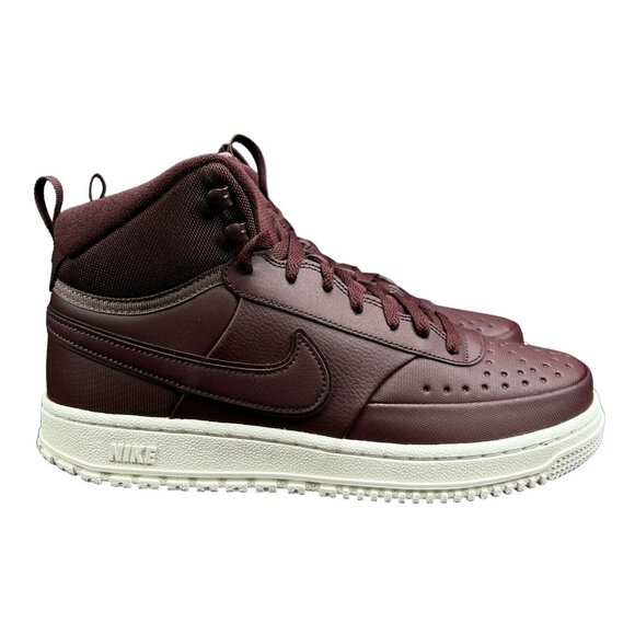 Nike Court Vision Mid Winter Burgundy Crush Shoes DR7882-600 Men's Sizes 9 - 13 - Picture 1 of 9